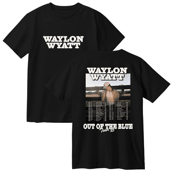 Waylon Wyatt Out of the Blue Tour Cotton T-shirt Women Men Short Sleeve Crewneck Fashion Tee