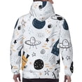 thumbnail image 7 of Salouo Cartoon Planets Pattern Men's Fall Hoodie Sweatshirt,Sport Hoodie with Pockets for Men Pullover Casual Hooded Sweatshirt-Large, 7 of 7
