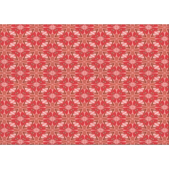Ahgly Company Machine Washable Indoor Rectangle Transitional Red Area Rugs, 2' x 3'