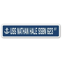 USS NATHAN HALE SSBN 623 Street Sign us navy ship veteran sailor gift