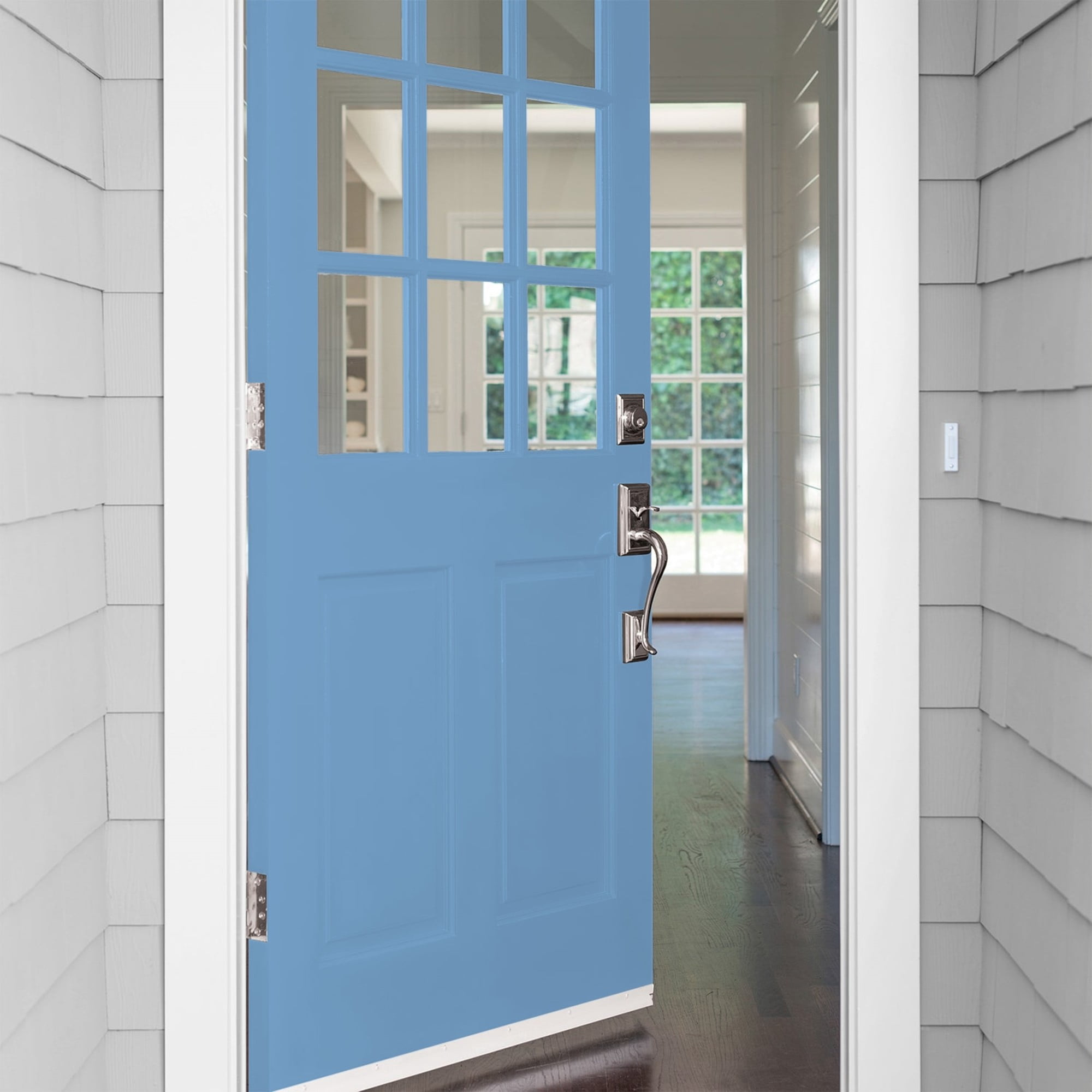 Glidden High Endurance Plus Blue Promise Semi Gloss Exterior Paint and Primer, 1 Quart