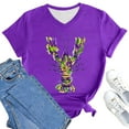 thumbnail image 6 of BOOMILK Mardi Gras Shirts for Women Carnival Crawfish Lobster Print V Neck T-shirt Plus Size Summer Top Graphic Tees, 6 of 8
