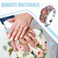 thumbnail image 4 of Minnieouse Anillo gran piedra ovalada moda encanto joyería dedo accesorios Iris piedra de nacimiento mujeres boda compromiso propuesta Accesorios de disfraces Naranja 9 # Minnieouse AP014923-11, 4 of 6