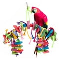 thumbnail image 7 of AEVXKHI Large Bird Parrot Toys Parrot Chew Toy for Bird Macaw African Greys Cockatoo Eclectus Budgies Parakeet Cockatiel Conure Lovebirds Cage Wood Toy, 7 of 7