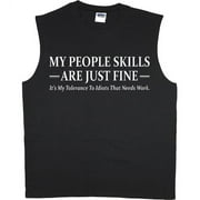 Funny Saying People Skills T-shirt Men's Muscle Tee