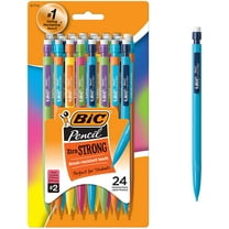 BIC Xtra-Strong Mechanical Pencil, Colorful Barrel & Smooth Writing, Thick Point (0.9mm), 24-Count