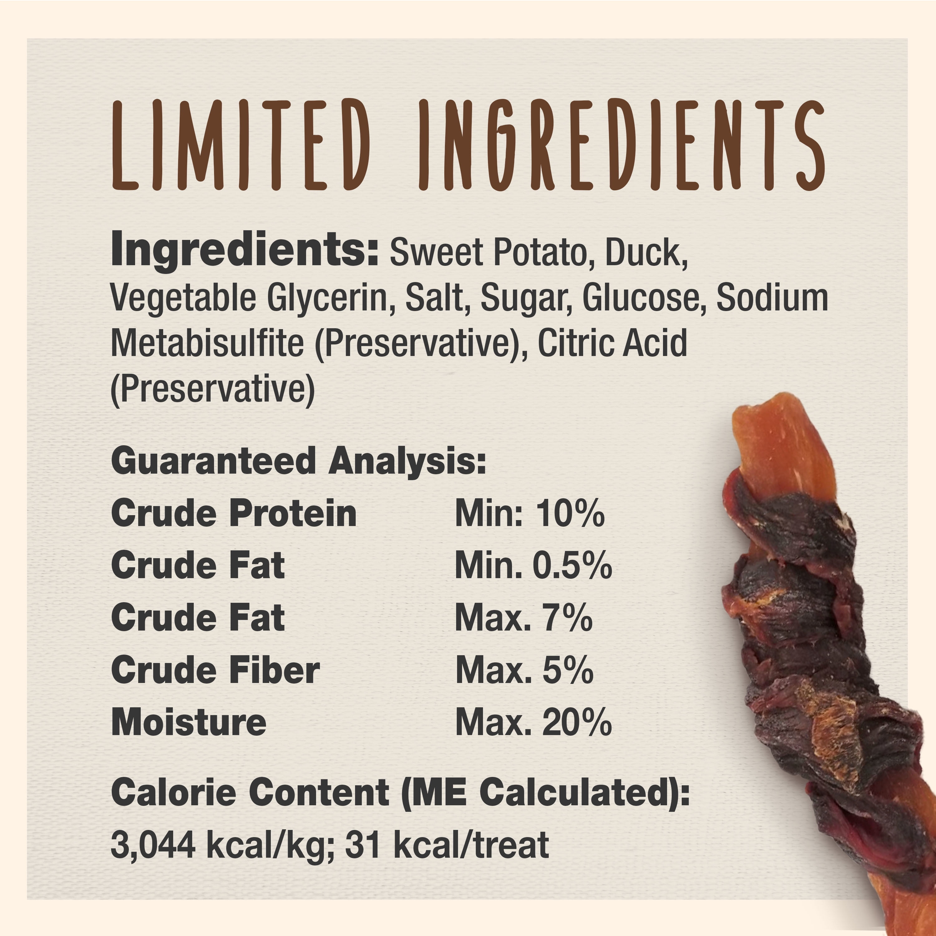 (6 pack) Cadet Gourmet Sweet Potato & Duck Wrapped Dog Chew Treats Wraps,  14oz