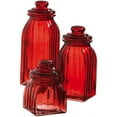 thumbnail image 3 of Evergreen Dark Blue Glass Jar Set, 3 of 4