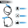 thumbnail image 5 of 4PCS Automotive Left and Right ABS Sensor for E39 525 528 540 34526756375 34526756376, 5 of 5