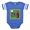 Royal Blue, variant on CafePress - Daddys Lil Caddy - Cute Infant Baby Football Bodysuit