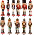 thumbnail image 1 of Artesanía de madera tradicional hecha a mano decoración de cascanueces figura rey cascanueces Navidad, 1 of 4