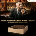 thumbnail image 5 of NEEDONE Spanish Cedar Wood Tray Shelf Drawer for 48L Cigar Cooler/Heating Humidor, 5 of 6