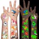thumbnail image 1 of Tatuajes temporales AWINMAY Luminous para niños, 310 unidades con estilos mixtos, 1 of 6