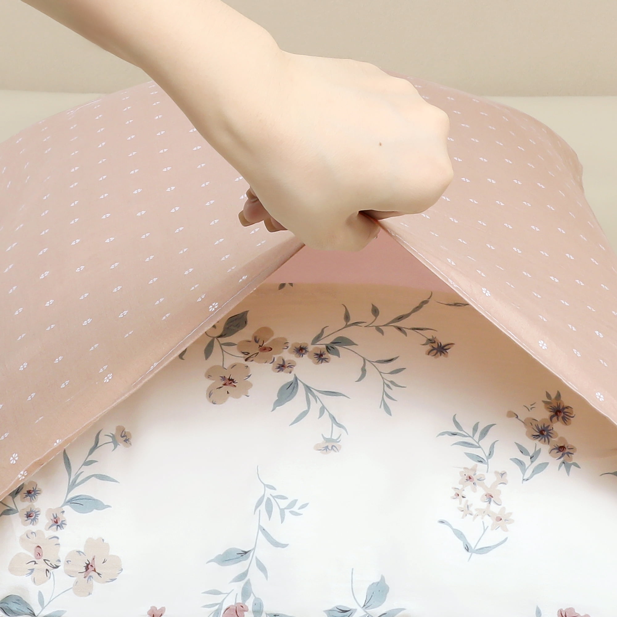 Unique Bargains Pillowcase Soft Floral Pillow Cases with Envelope Closure Queen Khaki