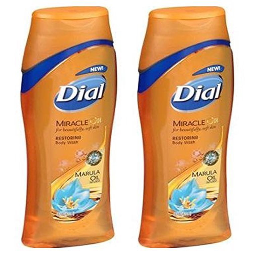 Dial Miracle Oil Marula Oil Restoring Body Wash 21 Fl.oz. (2 Pack