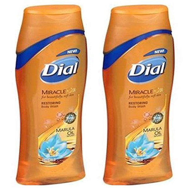 Dial Miracle Oil Marula Oil Restoring Body Wash 21 Fl.oz. (2 Pack