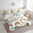 thumbnail image 3 of Homewish Bohemain Rainbow 7-Piece Twin Bedding Sets,Colorful Loves Stars Bedding Comforter Set,Boho Theme Sheet Sets For Girls,Super Cozy Room Decor Reversible, 3 of 8