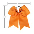 thumbnail image 3 of 8 Inch Cheerleader Bows Ponytail Holder Cheerleading Bows Hair Tie(Multicolor), 3 of 5
