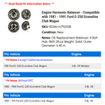 thumbnail image 2 of Engine Harmonic Balancer - Compatible with 1981 - 1991 Ford E-250 Econoline Club Wagon 1982 1983 1984 1985 1986 1987 1988 1989 1990, 2 of 2