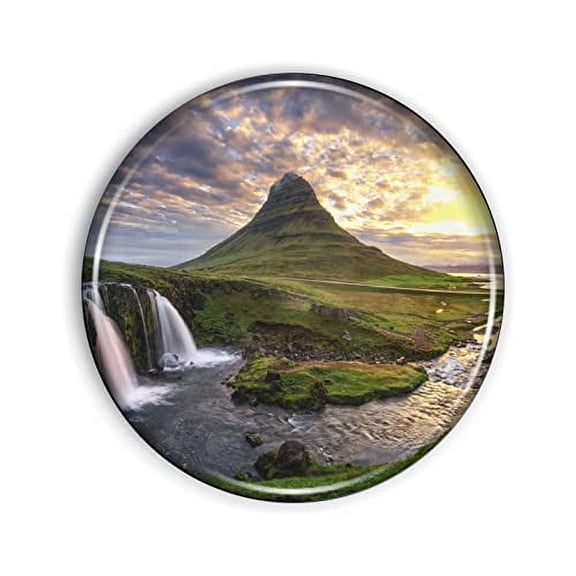 Iceland Magnet Strong And Flexible Iceland Refrigerator Magnet 1.1 Inch Epoxy Dome