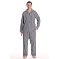 thumbnail image 2 of #followme Plaid Pajama Set for Men (White Black, X-Large), 2 of 4
