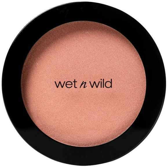Wet n Wild Color Icon Pink Blush Powder Makeup, Pearlescent Pink, Matte Natural Glow, Moisturizing Jojoba Oil