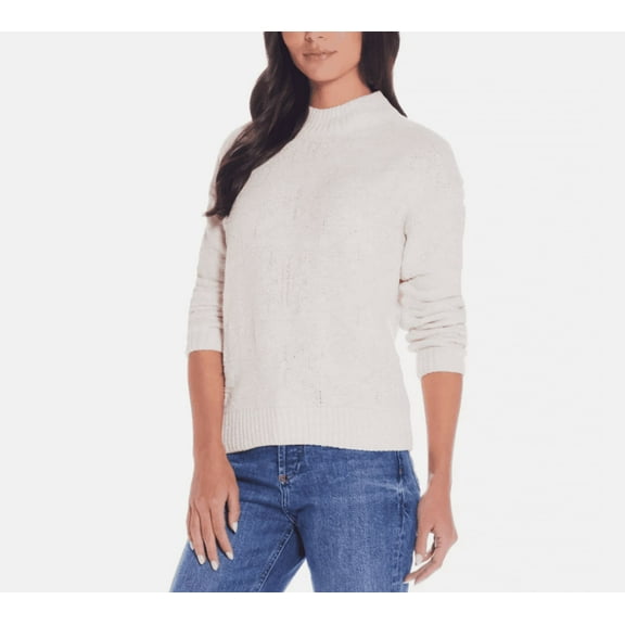 Weatherproof Vintage Women's Chenille Holiday Sweater, Cream, XL