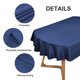 thumbnail image 5 of Mantel Wolkemer ovalado 152 x 213 cm, tela lavable, color azul marino, 5 of 8
