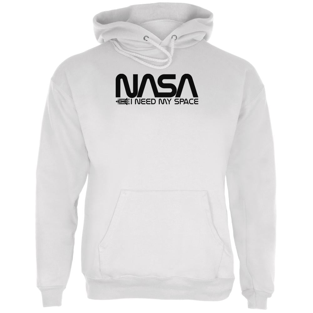 NASA Worm I Need My Space Mens Hoodie White LG - Walmart.com