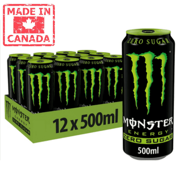 Monster Energy Zero Sugar Energy Drinks 473ml/16oz (12/Case)