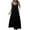 Black, variant on Lindreshi Summer Dresses for Women 2024 New Women's V-neck Solid Color Elegant Hanging Strap Dress