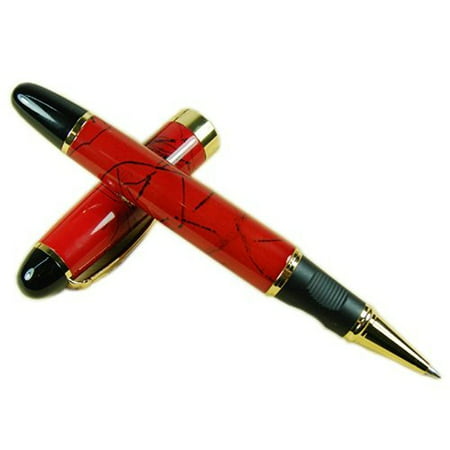 Jinhao 450 Roller Ball Pen Chinese Red Lacquer Black (Best Roller For Lacquer)