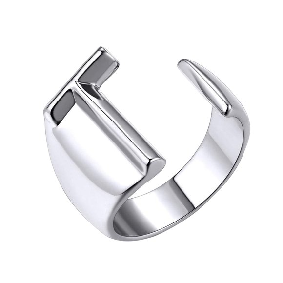 Anillos para mujer, regalos para mujer, moda femenina, pareja, apertura, 26 letras, joyería, anillo