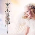 thumbnail image 5 of Electroplated Brass Metal Tube Wind Chime - Angel-Shaped Hanging Ornament Shiny Metal Bell Decor, Lightweight Indoor & Outdoor Accessory for Home, Garden, Patio & Porch Daily Decoration, 1pc, 5 of 5