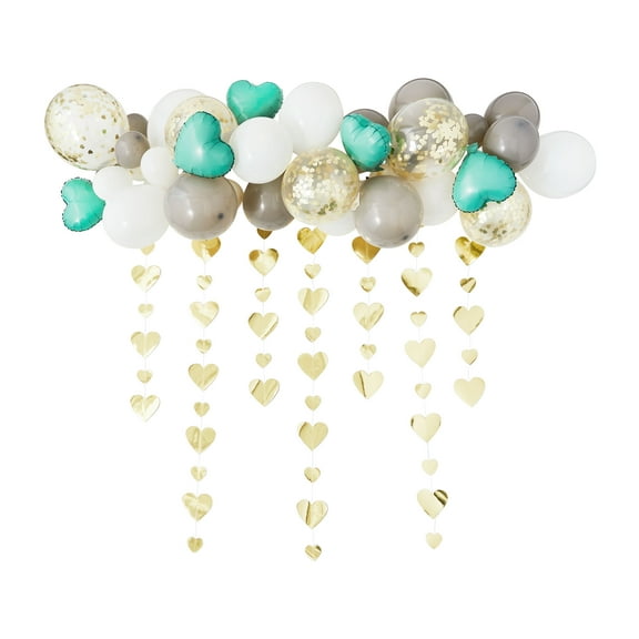 Dreamy Modern Wedding Balloon Arch Kit with Backdrop, 1 ct