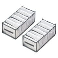 thumbnail image 1 of Cqxid Rangement Textile pour la Maison à Moins de 5 $ Boîte de Rangement en Maille pour Vêtements Compartiment pour Pantalon Boîte de Rangement Tiroir Sac à Compartiments, 1 of 2
