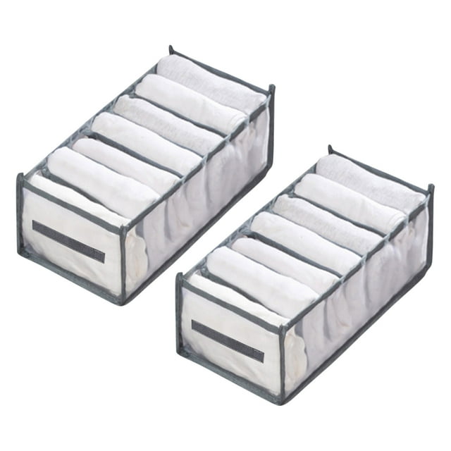 Cqxid Rangement Textile pour la Maison à Moins de 5 $ Boîte de Rangement en Maille pour Vêtements Compartiment pour Pantalon Boîte de Rangement Tiroir Sac à Compartiments