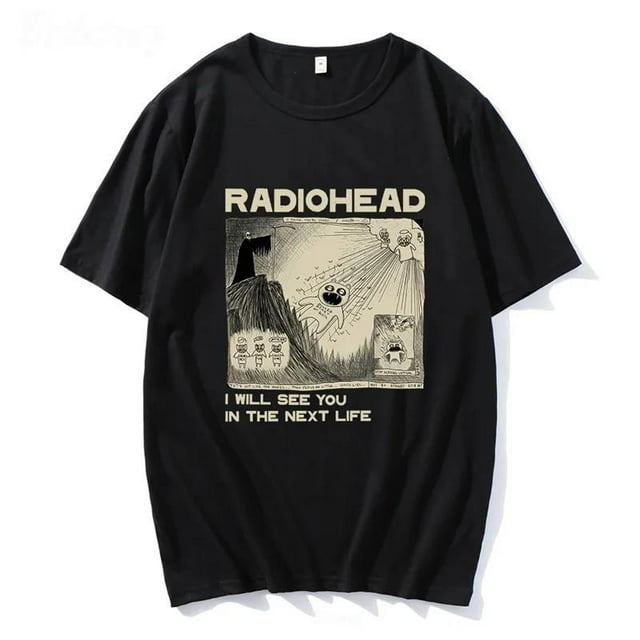 Radiohead T Shirt Men Vintage Classic Tees North America Tou