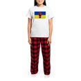 thumbnail image 4 of CafePress - Glory To Ukraine Pajamas - Women's Short Sleeve Print T-Shirt and Pants Light Cotton Pajama Set, 4 of 7