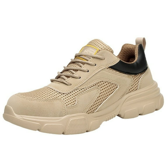 Safety Shoes Men's Lightweight Work Shoes Breathable Steel Toe Shoes Non-slip Protective Shoes Fashion EU 36-46