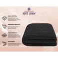 thumbnail image 4 of American Soft Linen Luxury 40x80 Oversized Bath Sheet, 100% Cotton XL Turkish Bath Sheet Towel, Black, 4 of 9