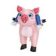 thumbnail image 2 of Cerdo inflable en disfraz para adultos Altura 150-190 cm Rosa liviano, 2 of 8