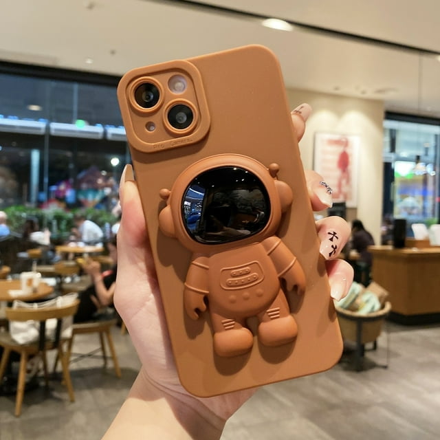 Étui de Protection Anti-Chute en TPU Liquide 3D Astronaut pour, iPhone14/14Plus/14Pro/14ProMax, iPhone13/13Mini/13ProMax, iPhone12/12Mini/12Pro/12ProMax, iPhone11/11Pro/11Pro Max, iPhone11