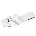 thumbnail image 1 of Women Slippers Flat Slip-on Sandals - White, 1 of 3