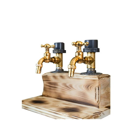 

Drink Bottle Dispenser Shape Wood Dispenser Alcohol Bars Man Cave Stuff Bar Butler Father s Day Gift Bar Decor for Home Bar Party Dinner (Double)