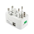 thumbnail image 3 of Universal Au Us Uk Eu Plug Adapter American German Travel Plug Power  2 Usb Port  Converter, 3 of 5