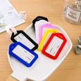 thumbnail image 3 of 4 Pack LUGGAGE TAGS ID Plastic Labels Name/Address Suitcase Holiday Travel Set, 3 of 10