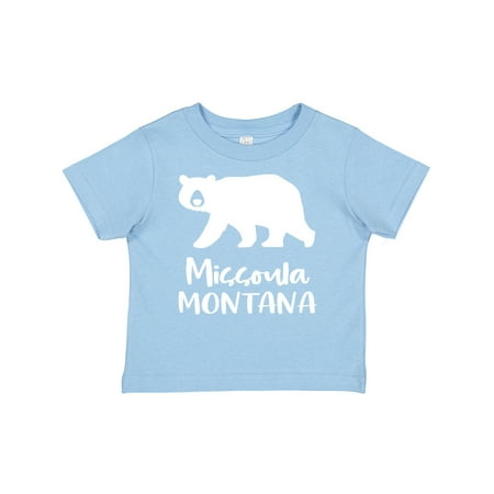 

Inktastic Missoula Montana White Bear Silhouette Gift Baby Boy or Baby Girl T-Shirt