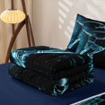 thumbnail image 5 of Erosebridal Cyan Glowing Basketball Player Zipper Queen Comforter Set with Fitted Sheet and 2 Pillowcases for Boys Men, Hoop Ball Print Zipper Bedding Set, Navy Reversible, 4-Piece, 5 of 7