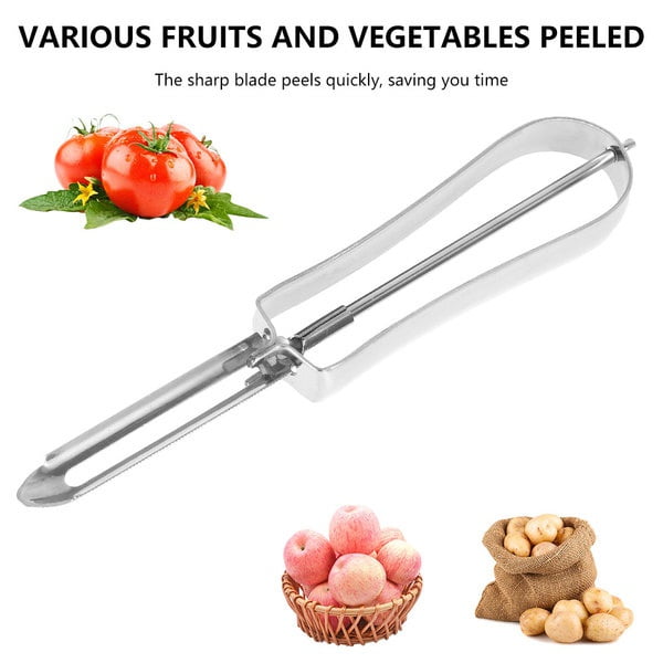  Vegetable Peeler, Stainless Steel Rotary Peeler for